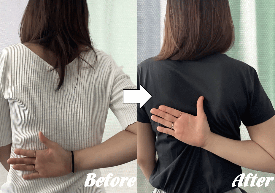 施術前と施術後76